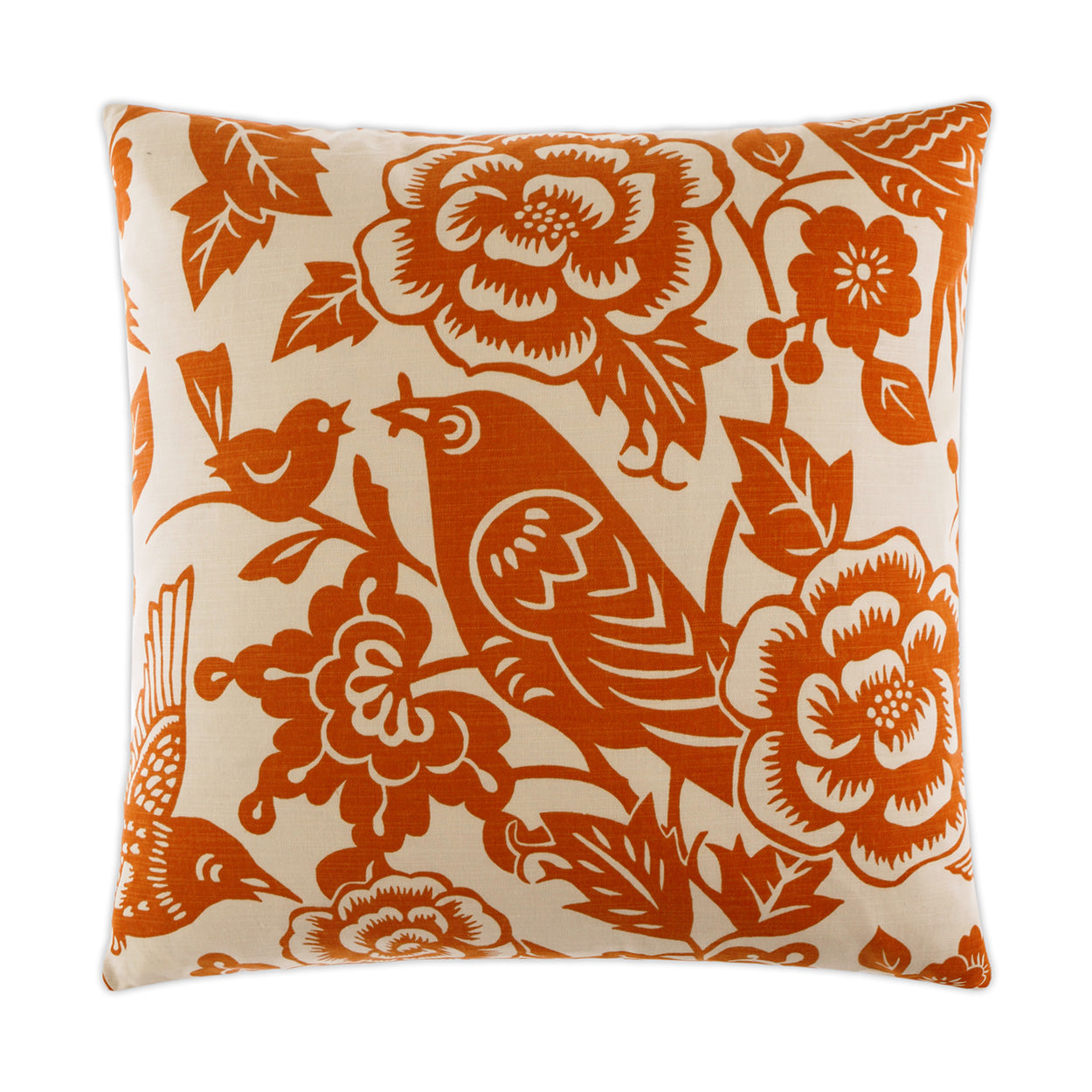 Billybird Decorative Throw Pillow - Tangerine | DV Kap