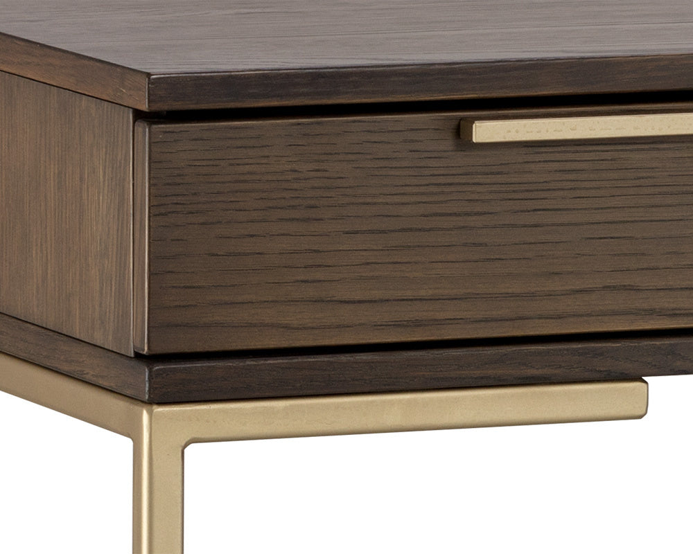 Rebel Desk - Gold  Raw Umber