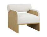 Coburn Lounge Chair - Rustic Oak  Eclipse White