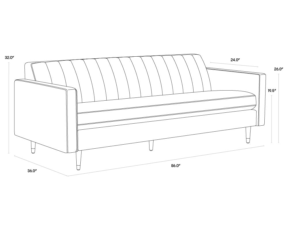 Yosi Sofa - Moss Green