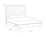 Yosi Bed - Queen  Antonio Charcoal