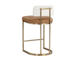 Larissa Counter Stool - Napa Cognac / Rhea Light Barley