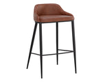 Astra Barstool - Black  Cinnamon Brown