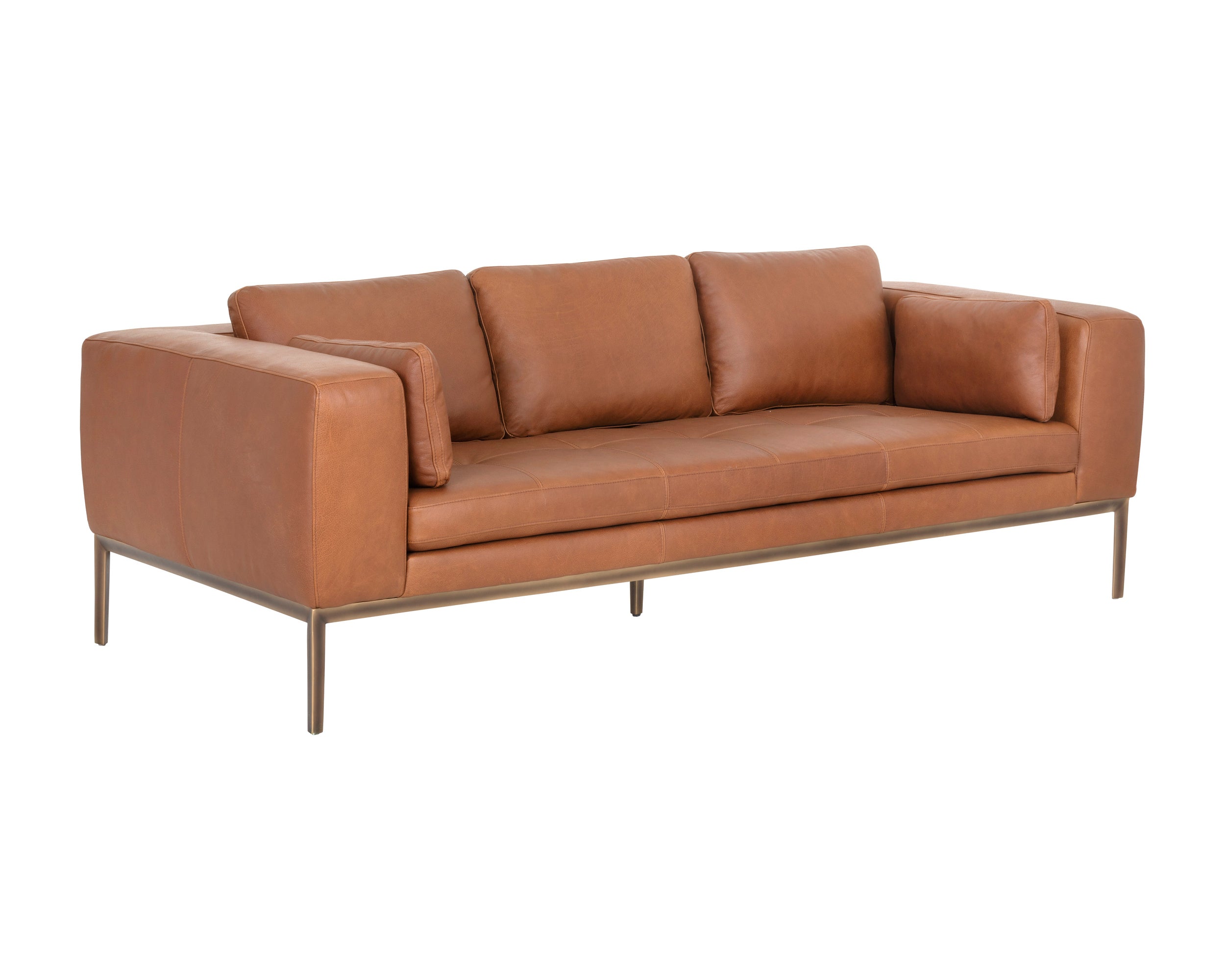 Burr Sofa - Behike Saddle Leather