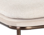 Koffi Stool - Dark Bronze  Chacha Cream / Meg Taupe