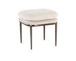 Koffi Stool - Dark Bronze  Chacha Cream / Meg Taupe