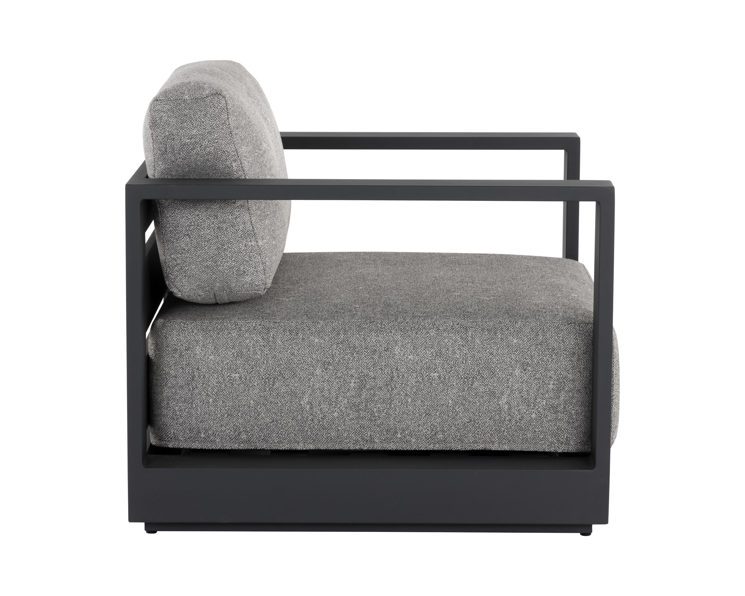 Tavira Armchair - Charcoal  Lanikai Salt And Pepper