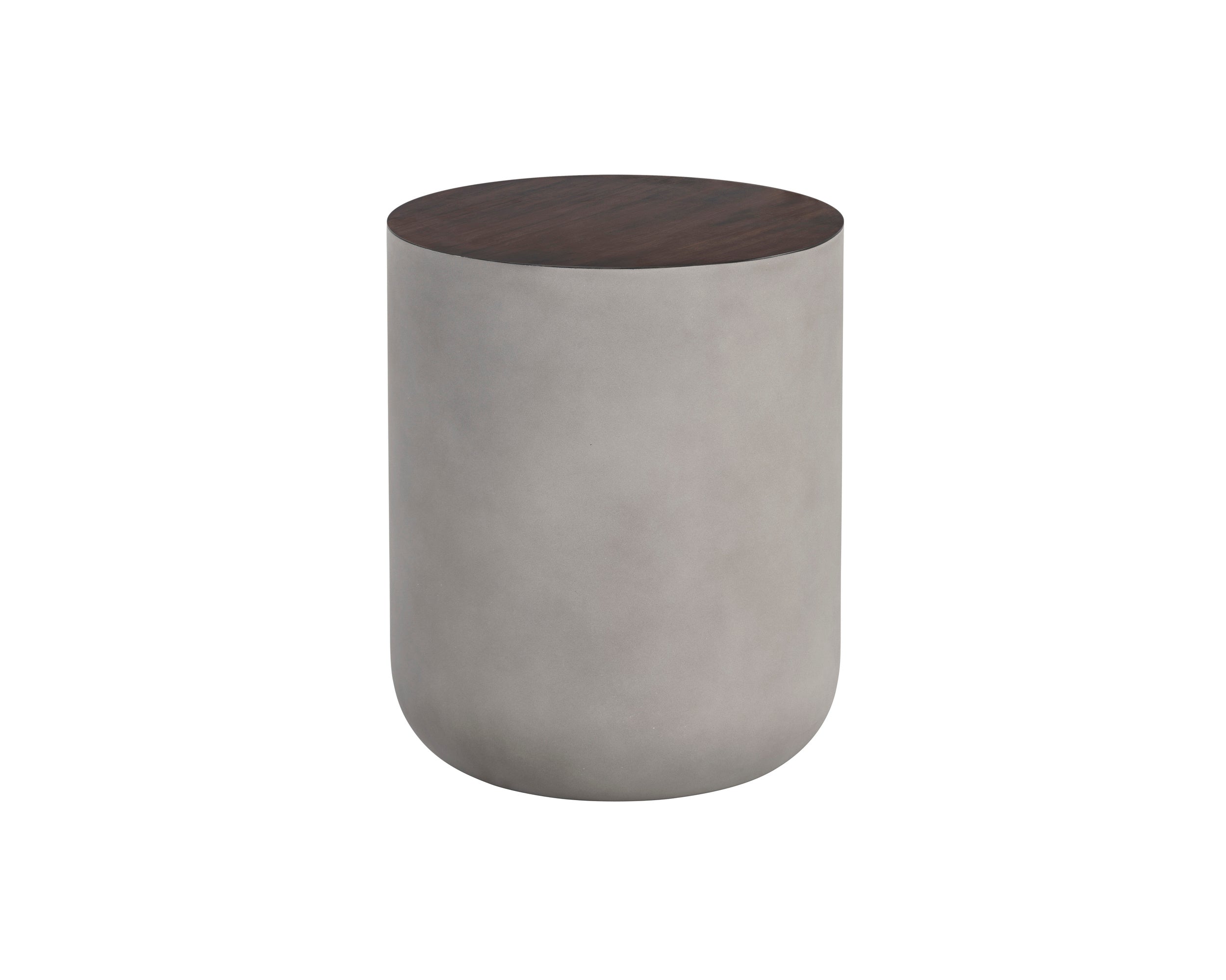 Diaz End Table - Grey  Wood Grain Brown