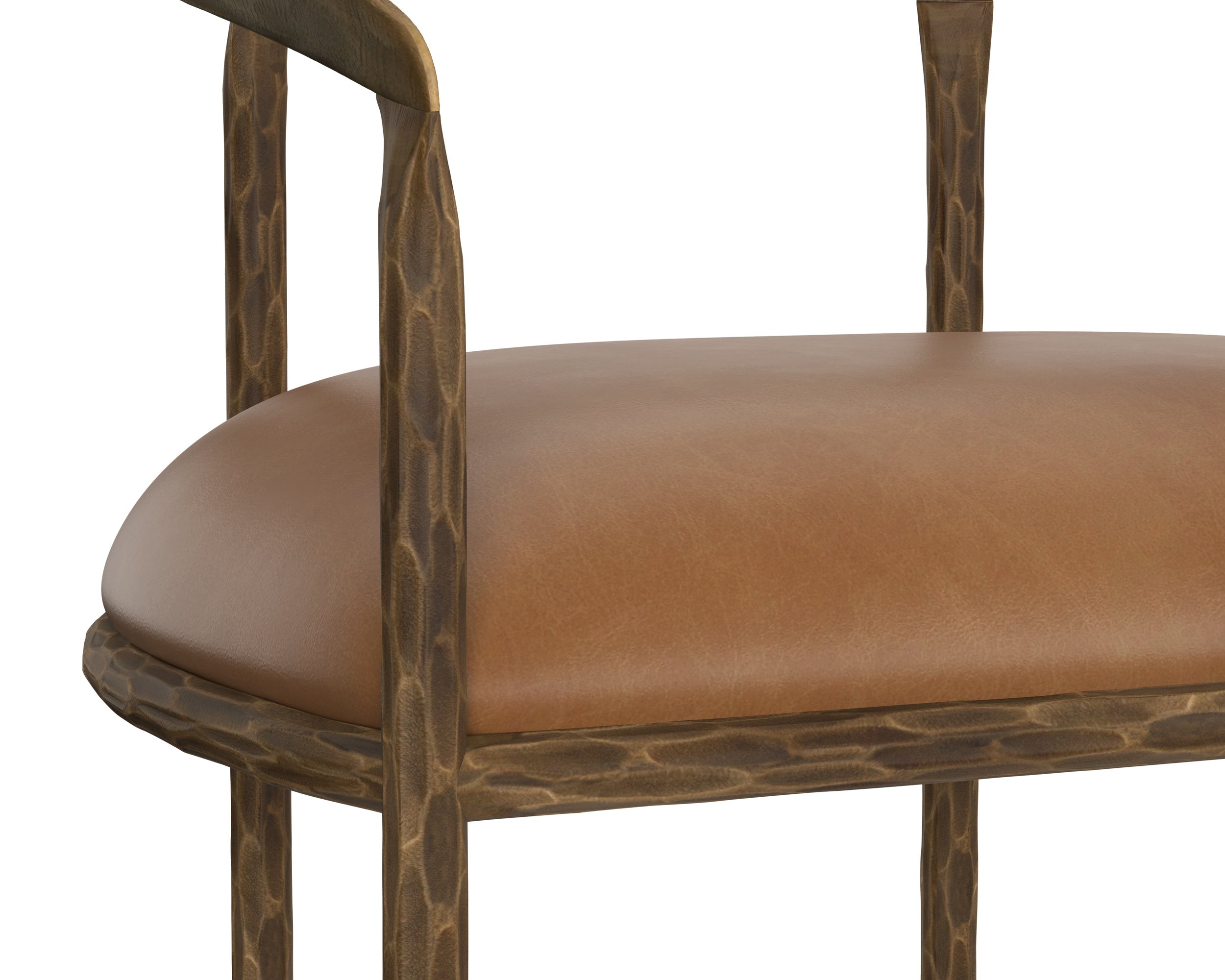 Zanatta Dining Armchair - Tan Leather