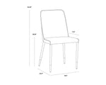 Klaus Dining Chair - Sparrow Grey / Napa Black