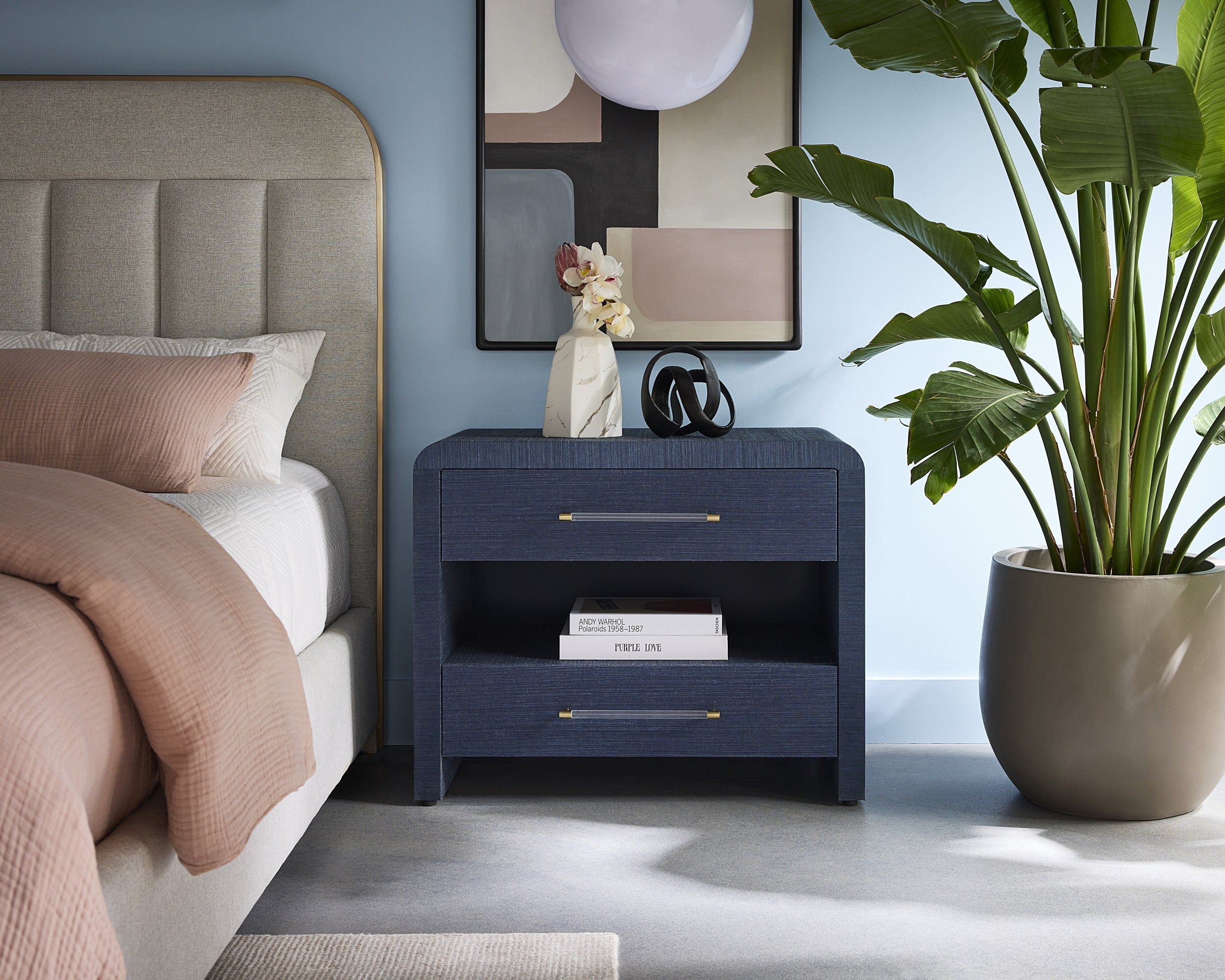 Atherton Nightstand - Indigo