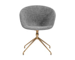 Dina Swivel Dining Armchair - Chacha Grey