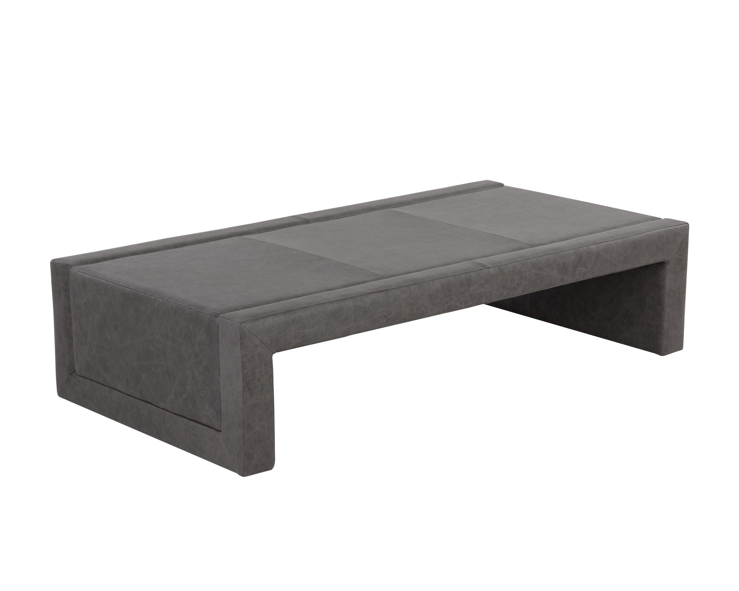 Barella Coffee Table - Vintage Charcoal Leather