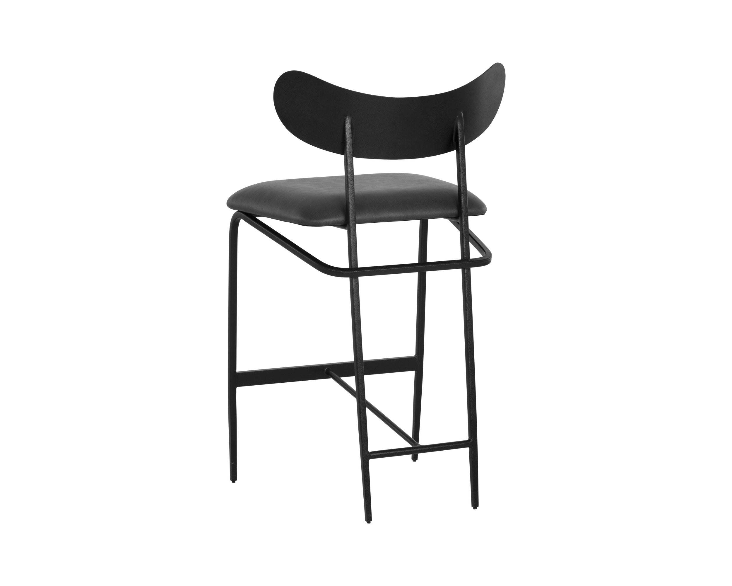 Gibbons Counter Stool - Black  Bravo Portabella