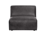 Watson Modular - Armless Chair  Marseille Black Leather