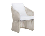 Allariz Dining Armchair - Greige  Stinson White