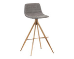 Andres Swivel Barstool - Belfast Koala Grey