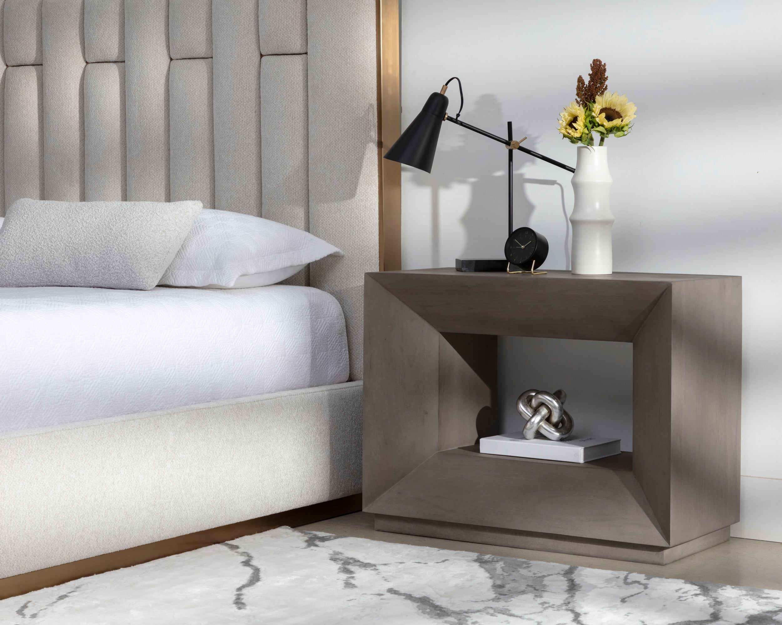 Thales Nightstand - Grey