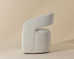 Lloret Wheeled Dining Armchair - Merino Pearl