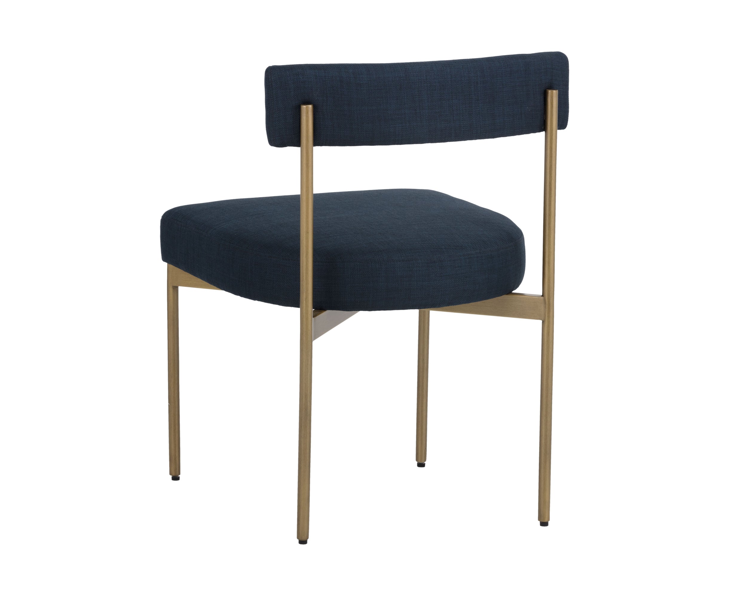 Seneca Dining Chair - Antique Brass  Arena Navy