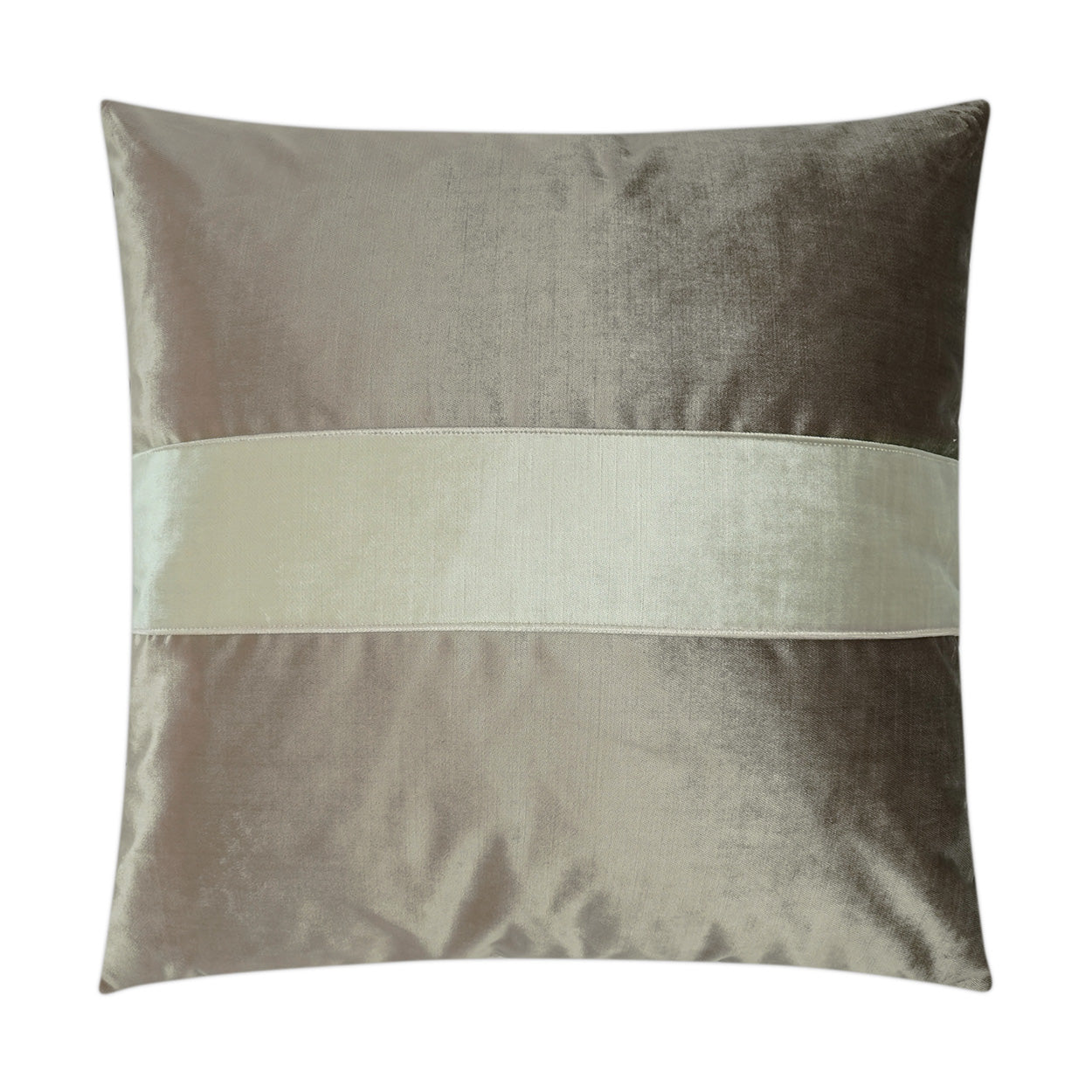 Iridescence Band Decorative Throw Pillow - Latte | DV Kap