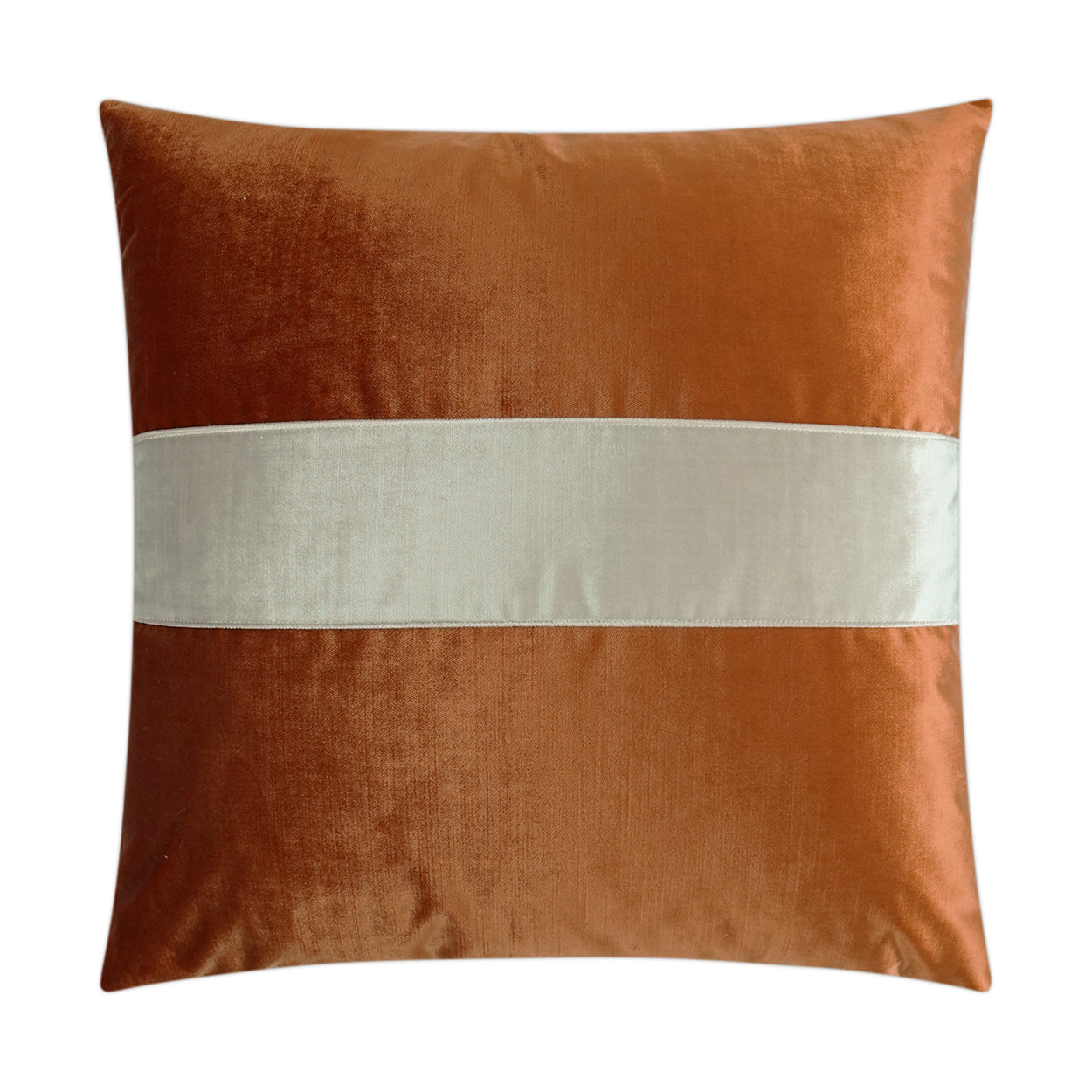 Iridescence Band Decorative Throw Pillow - Orange | DV Kap