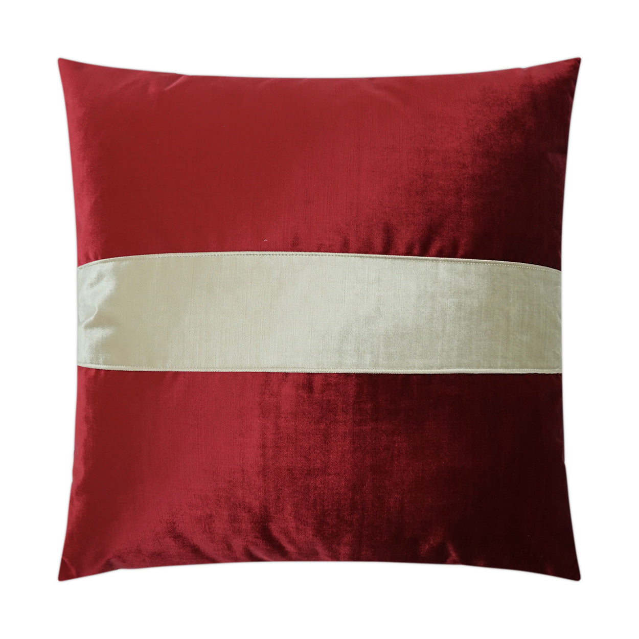 Iridescence Band Decorative Throw Pillow - Ruby | DV Kap