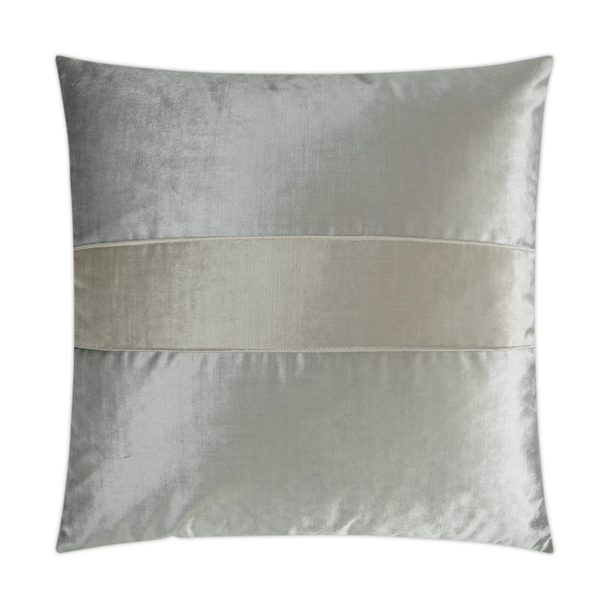 Iridescence Band Decorative Throw Pillow - Silver | DV Kap