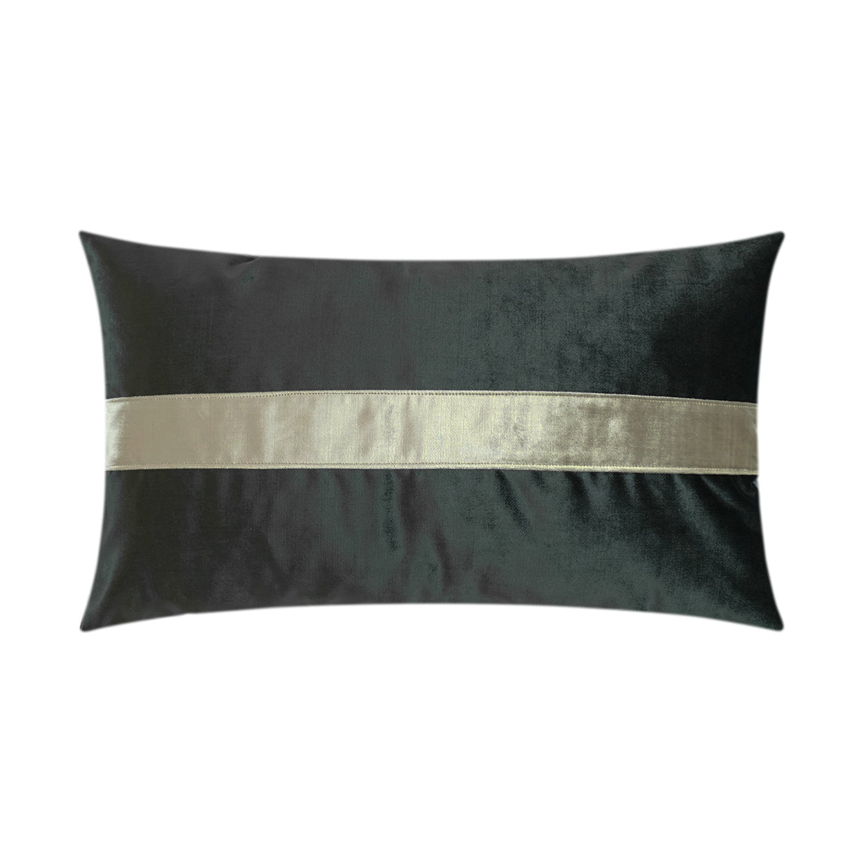 Iridescence Band Lumbar Decorative Throw Pillow - Graphite | DV Kap