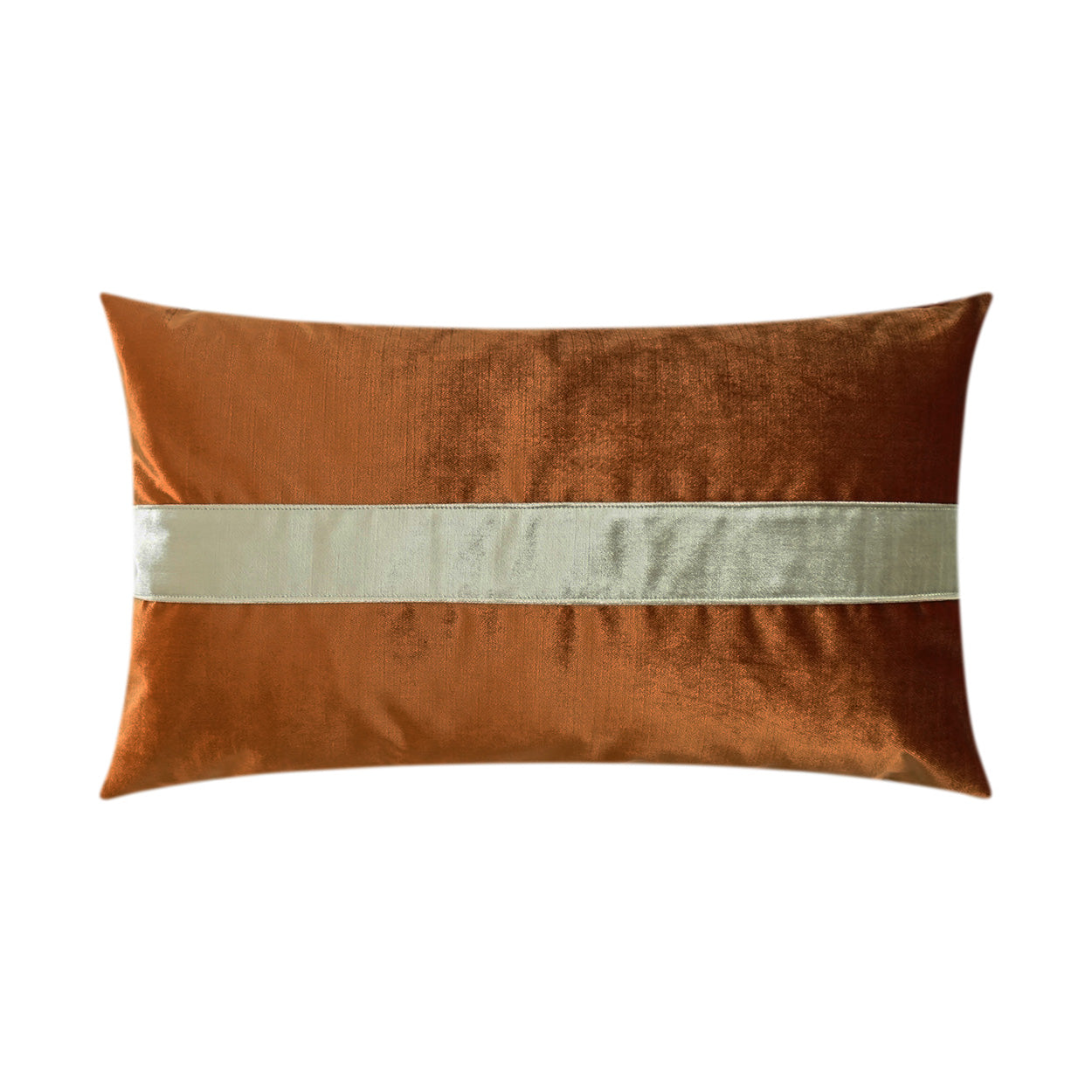 Iridescence Band Lumbar Decorative Throw Pillow - Orange | DV Kap