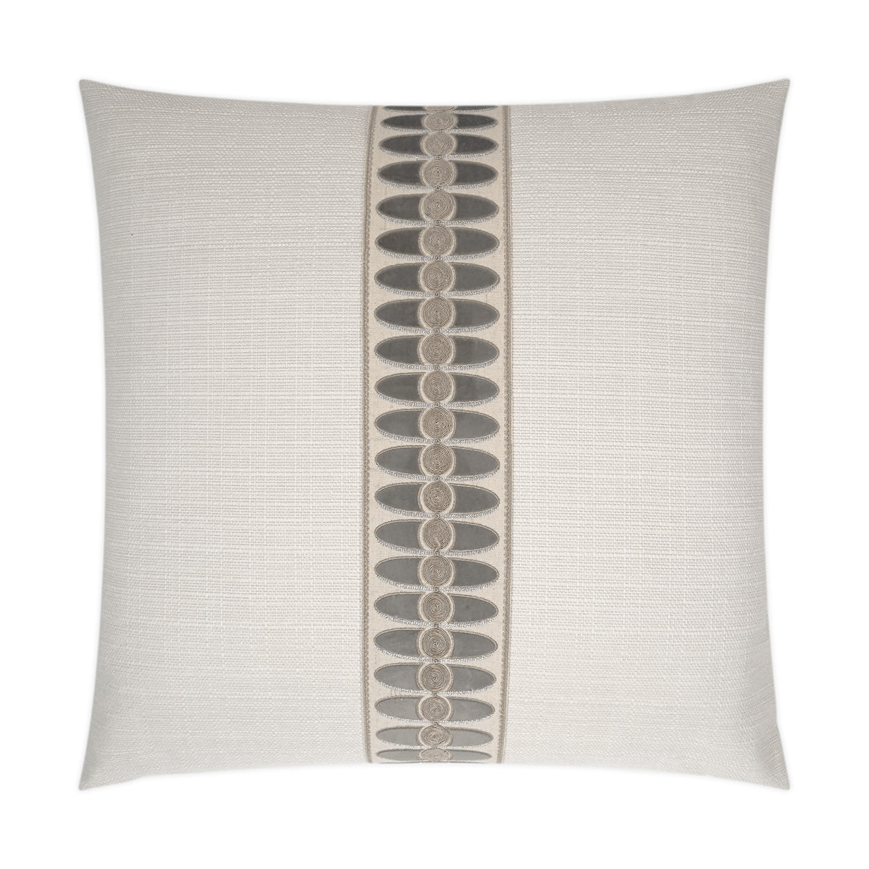 Mati Linen Decorative Throw Pillow - Taupe | DV Kap