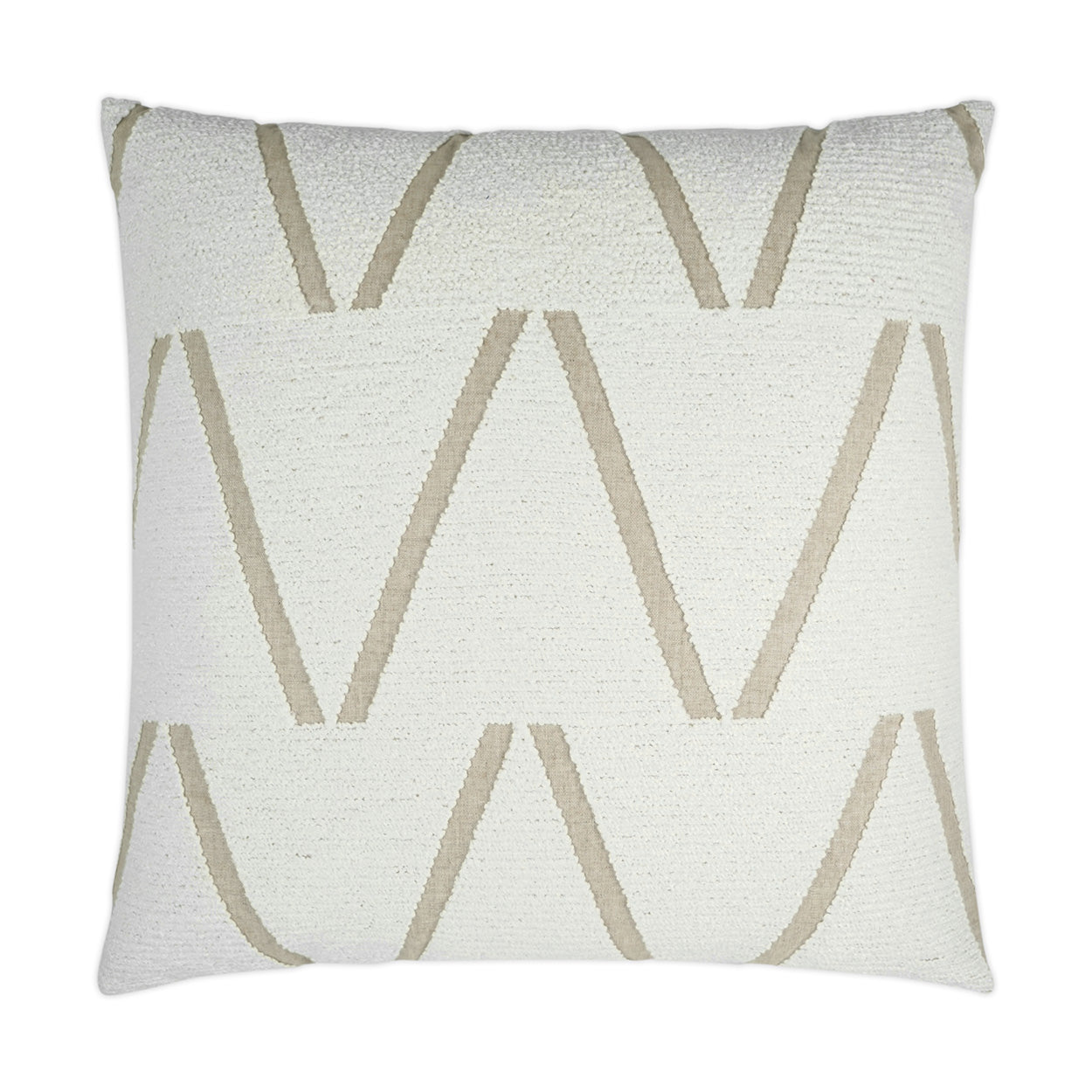 Edge Of Glory Decorative Throw Pillow - Snow | DV Kap