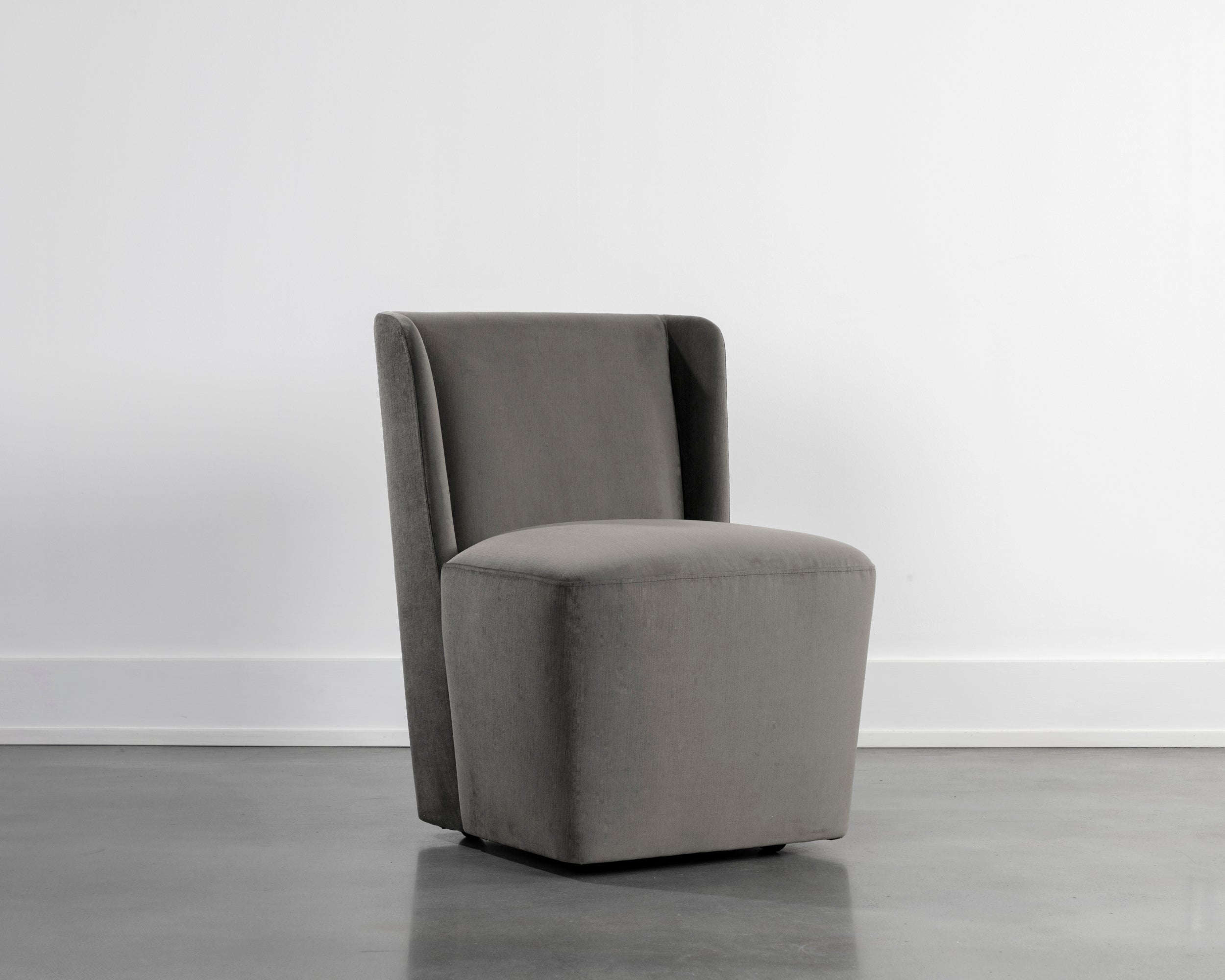 Amita Wheeled Dining Chair - Piccolo Pebble