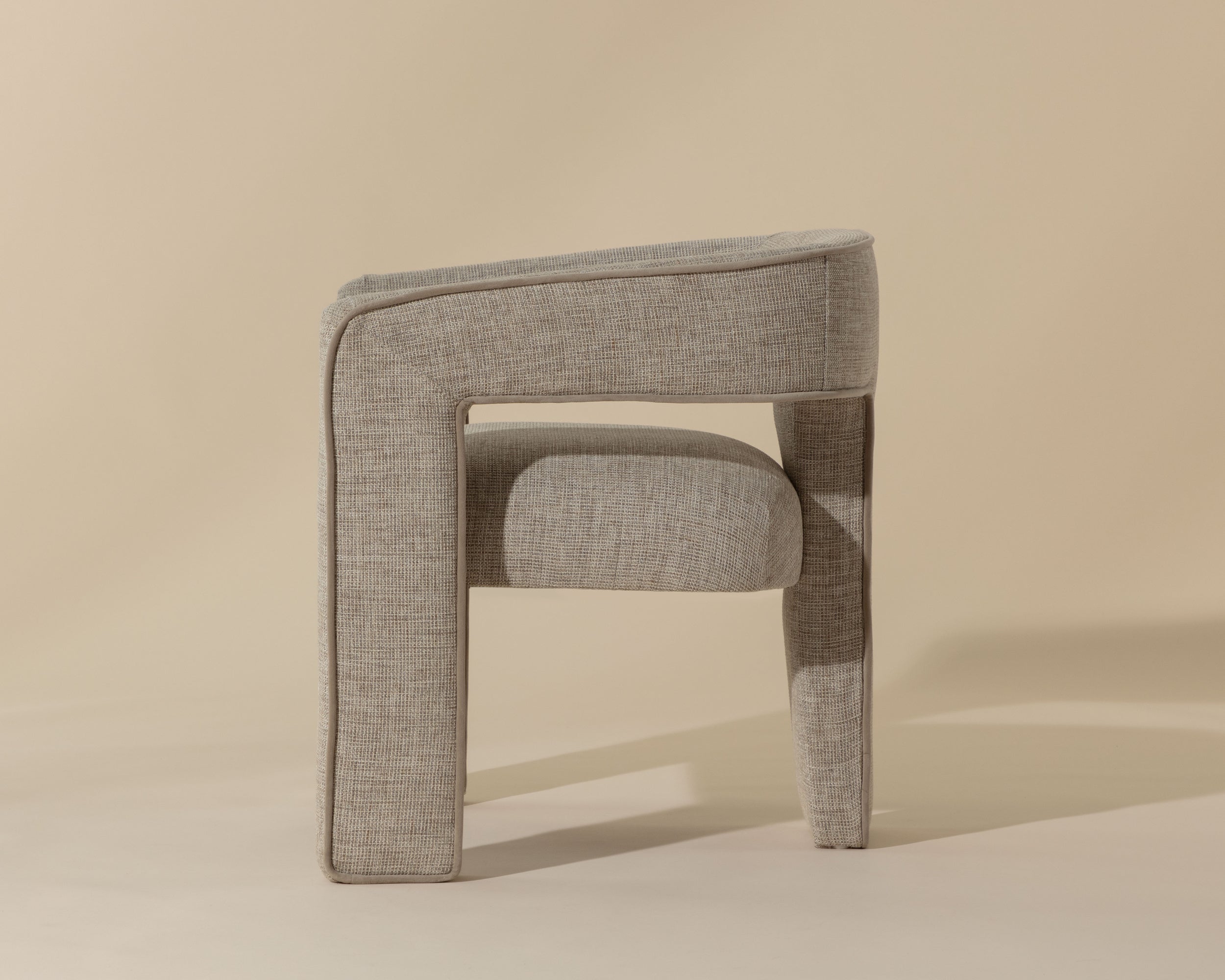 Krasner Dining Armchair - Rhapsody Sand