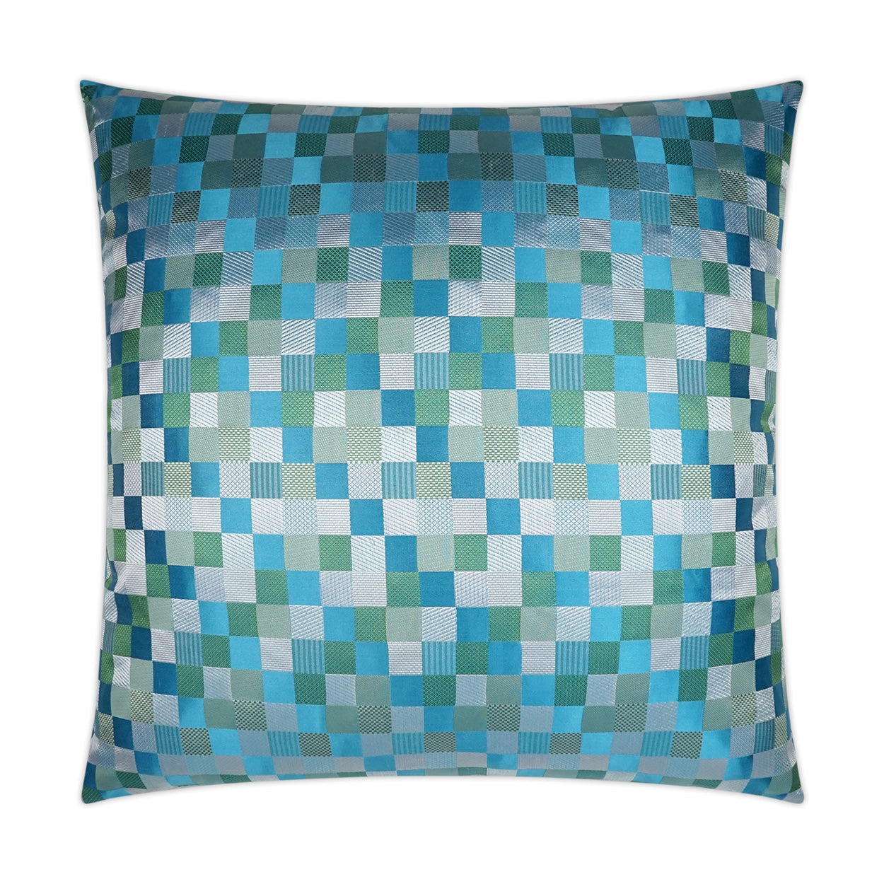 Cubit Decorative Throw Pillow - Aqua | DV Kap