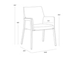 Bernadette Dining Armchair - Bravo Admiral