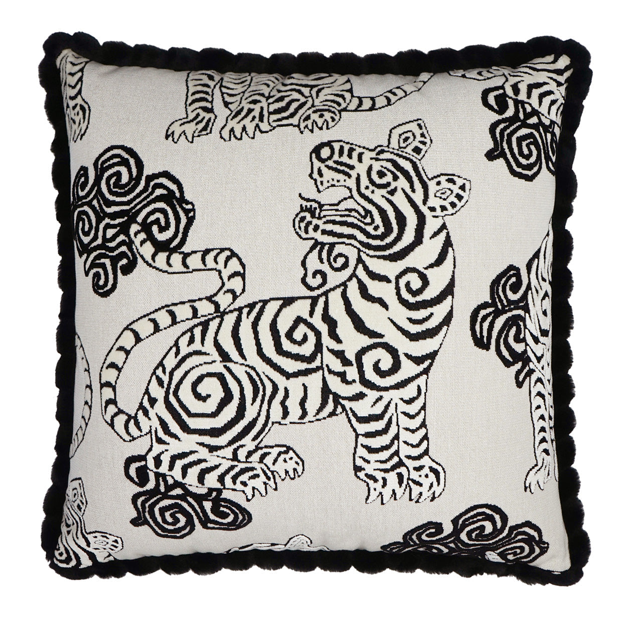 Akbar Decorative Throw Pillow - Tuxedo | DV Kap