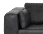 Burr Sofa - Serbia Black Leather