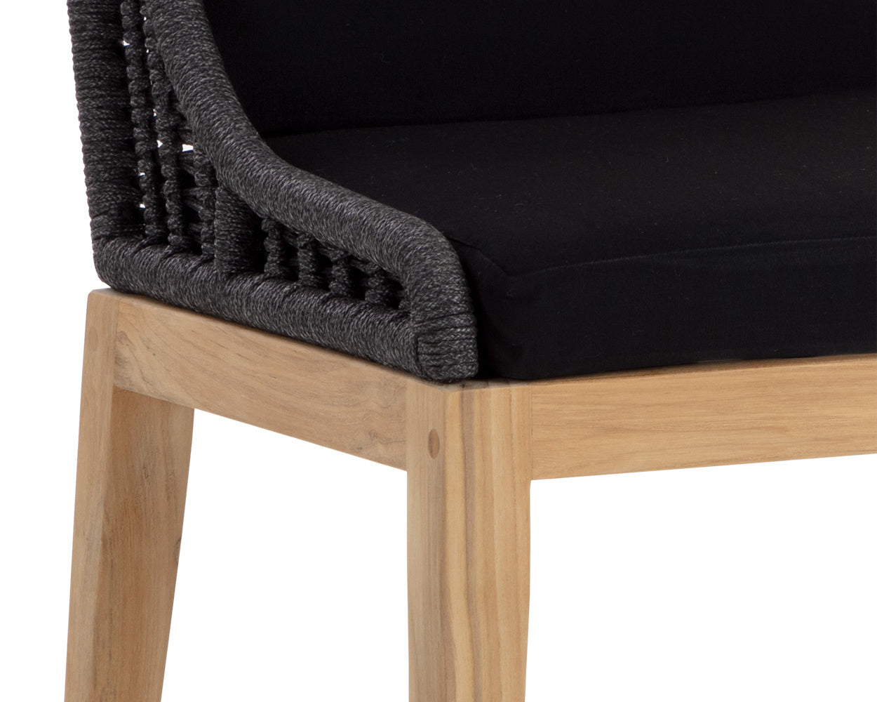 Sorrento Dining Chair - Natural  Arashi Black