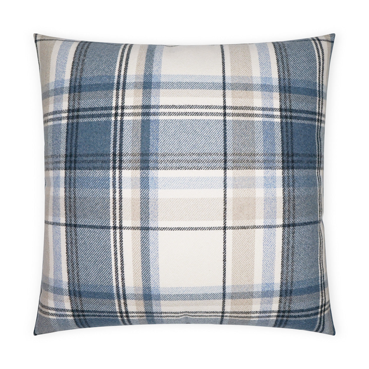 Tartan Decorative Throw Pillow - Navy | DV Kap