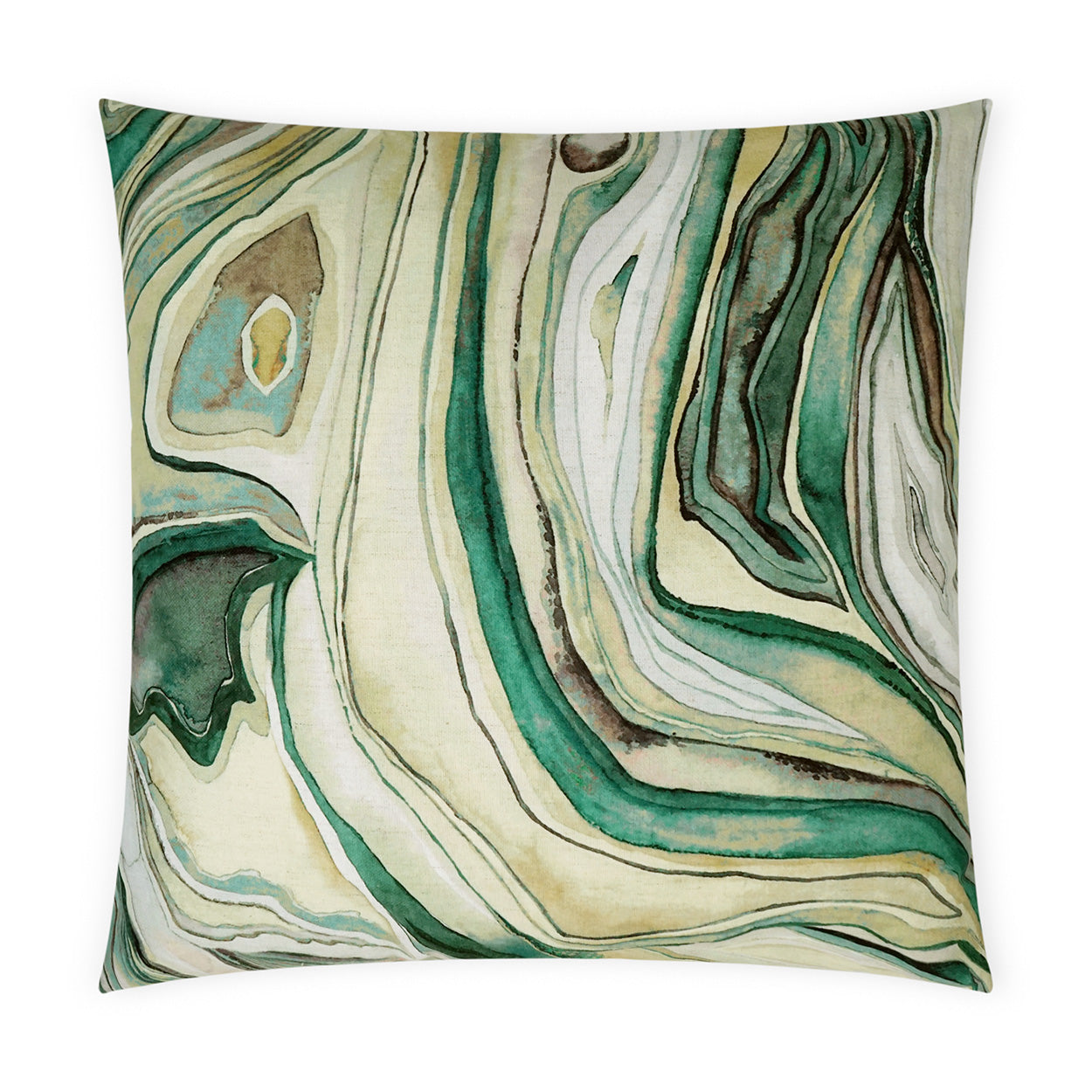 Sumidero Decorative Throw Pillow - Emerald | DV Kap