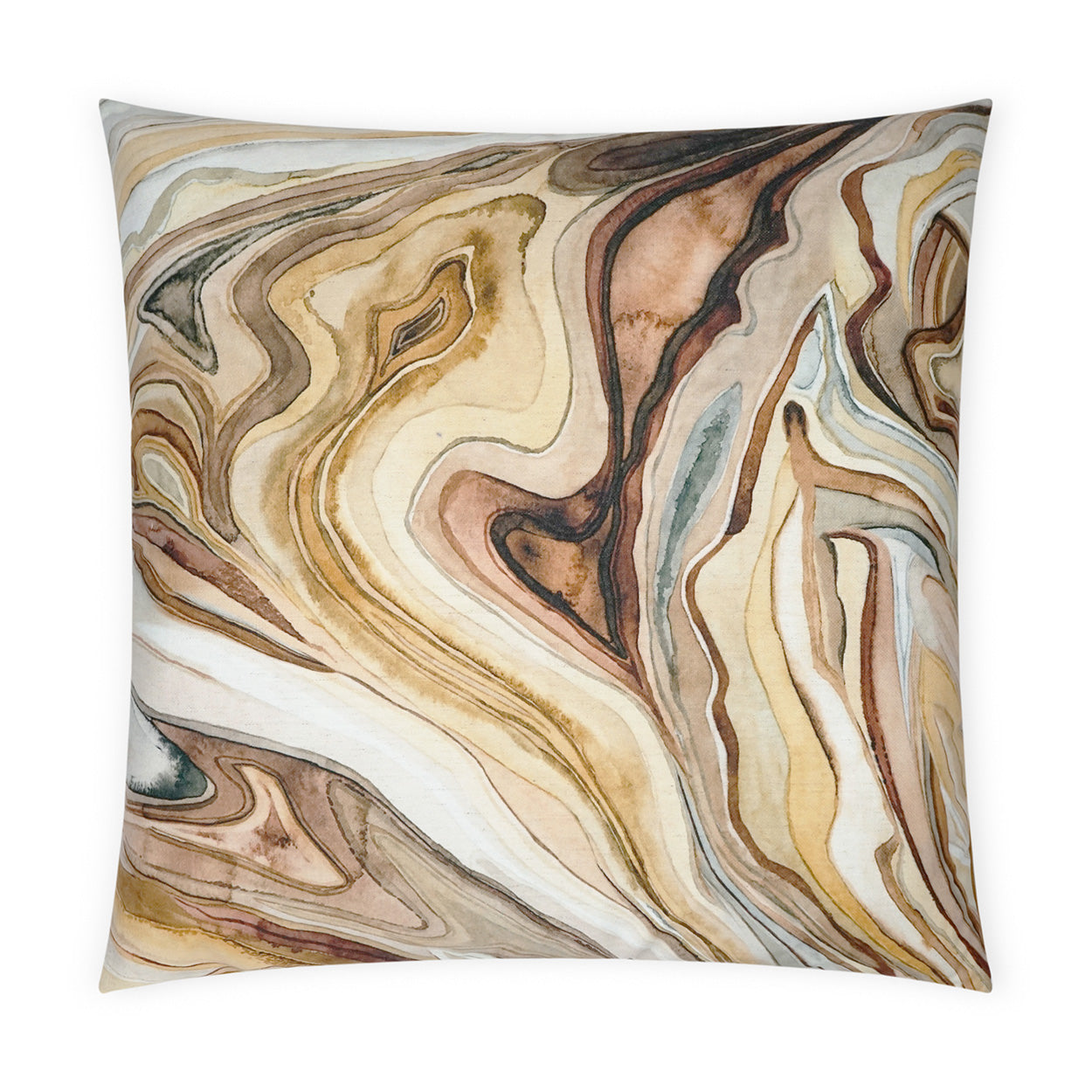 Sumidero Decorative Throw Pillow - Latte | DV Kap