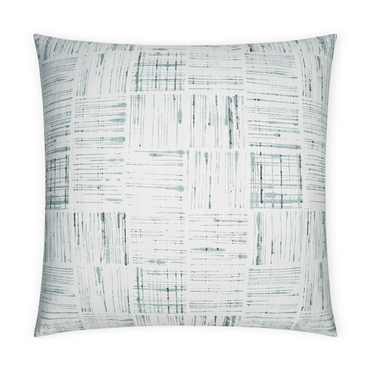 Line Up Decorative Throw Pillow - Aqua | DV Kap