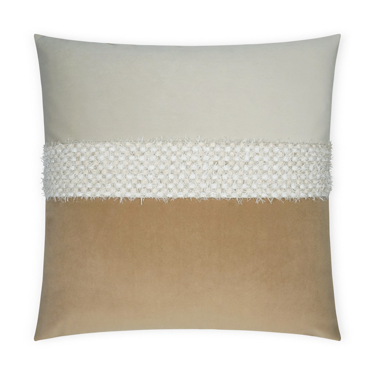 Fuzzy Decorative Throw Pillow - Latte | DV Kap