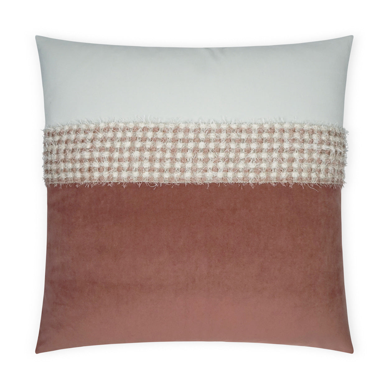 Fuzzy Decorative Throw Pillow - Rose | DV Kap