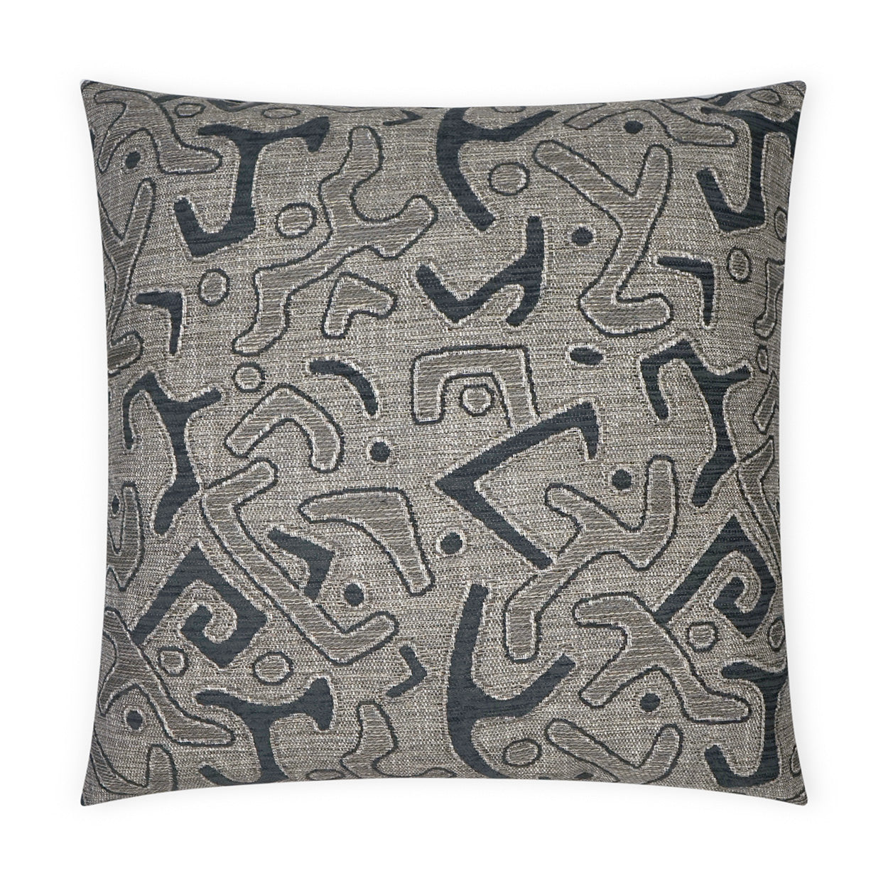 Kuba Decorative Throw Pillow - Coal | DV Kap