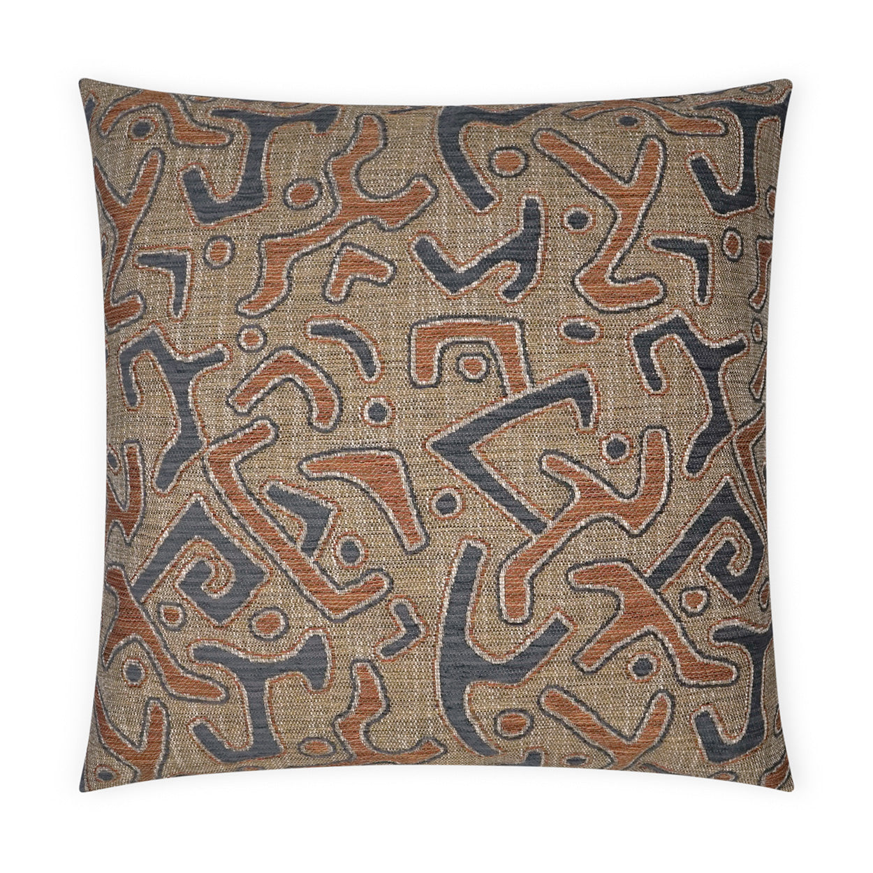 Kuba Decorative Throw Pillow - Paprika | DV Kap