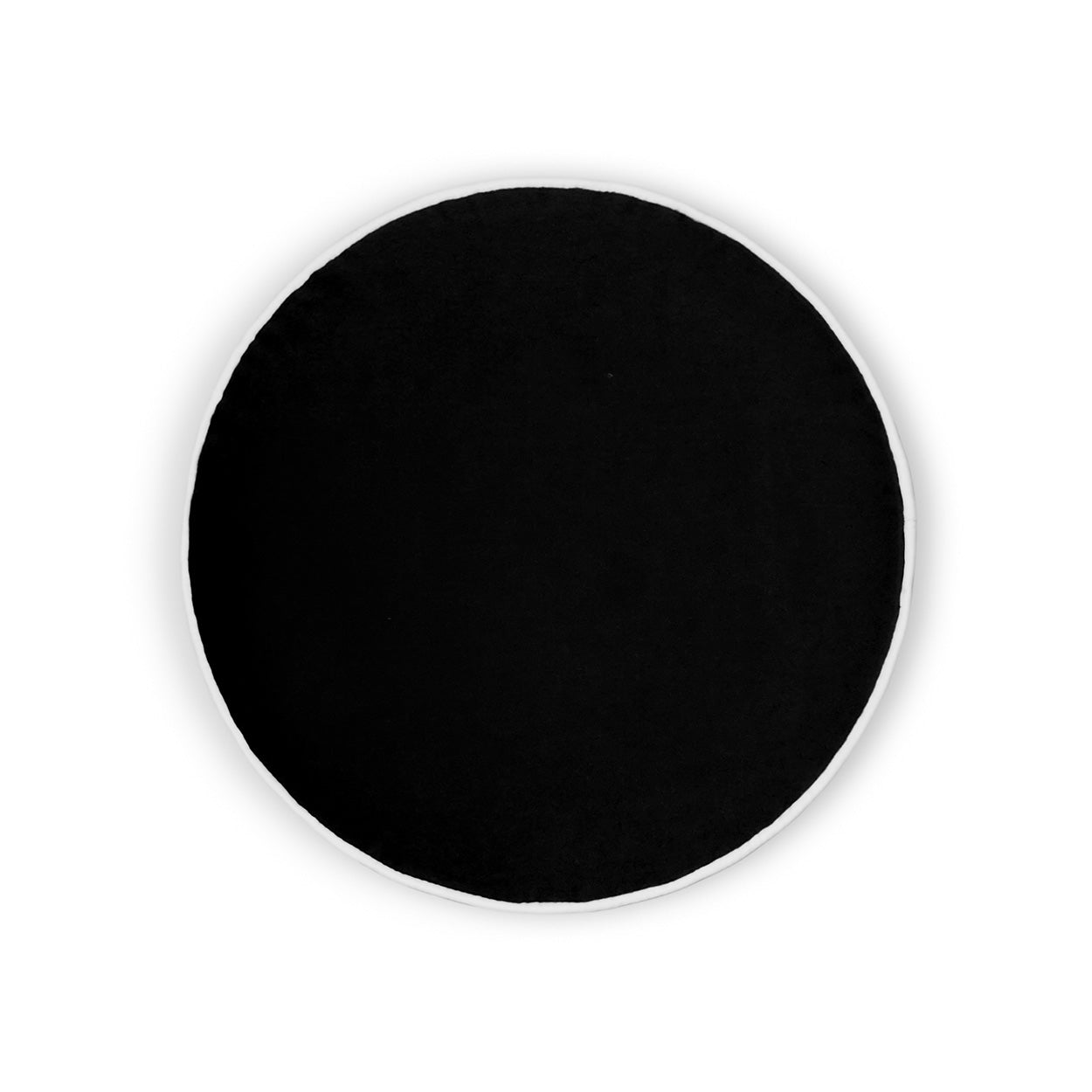 Posh Circle Decorative Throw Pillow - Black | DV Kap