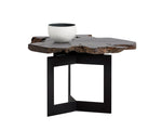 Wyatt Side Table - Black / Dark Brown