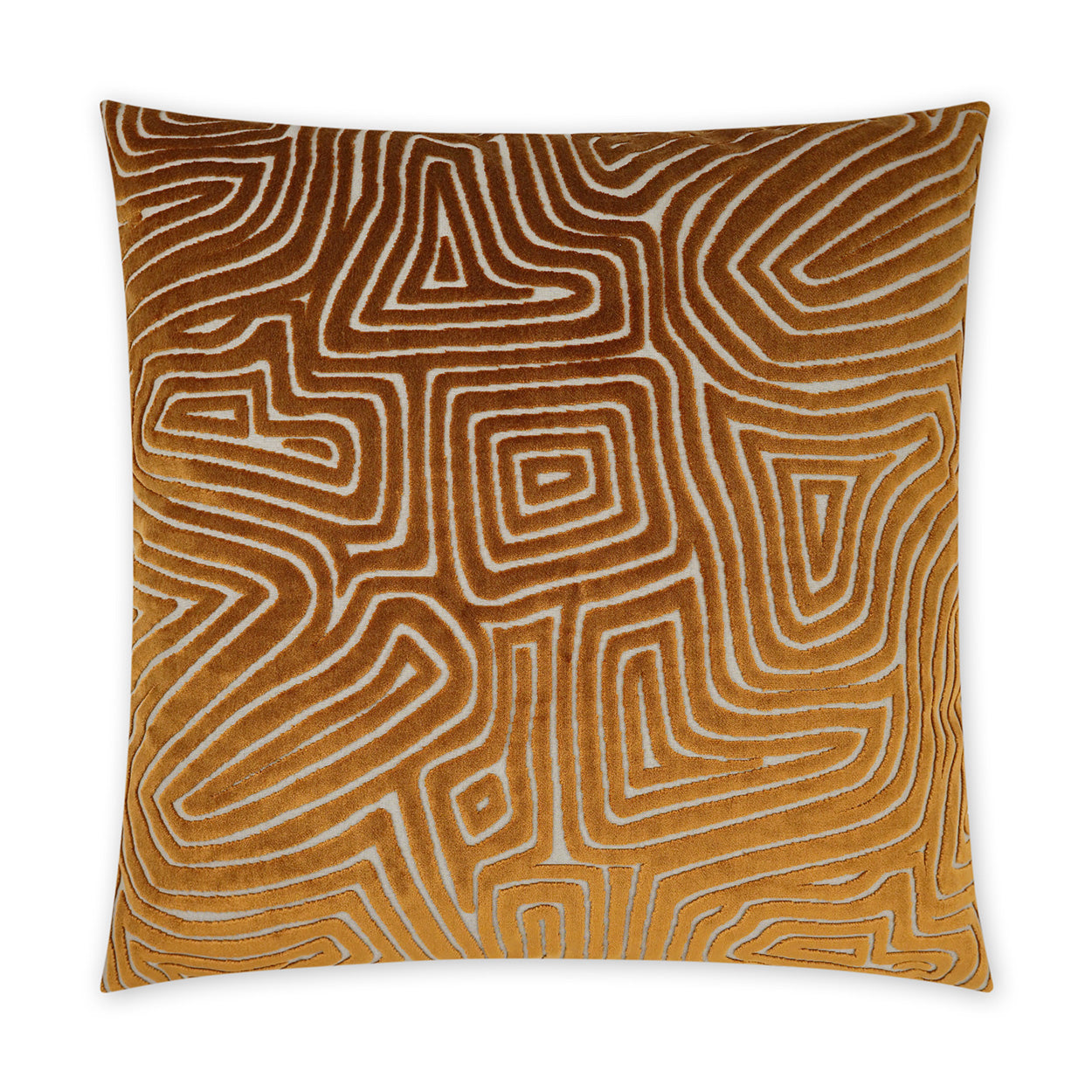 Vertigo Decorative Throw Pillow - Rust | DV Kap